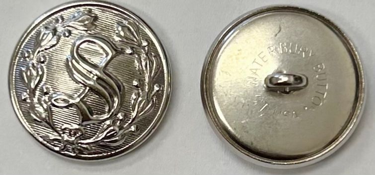 S UNIFORM JACKET BUTTON NICKEL = 1 NICKEL S UNIFORM BUTTON ONLY.